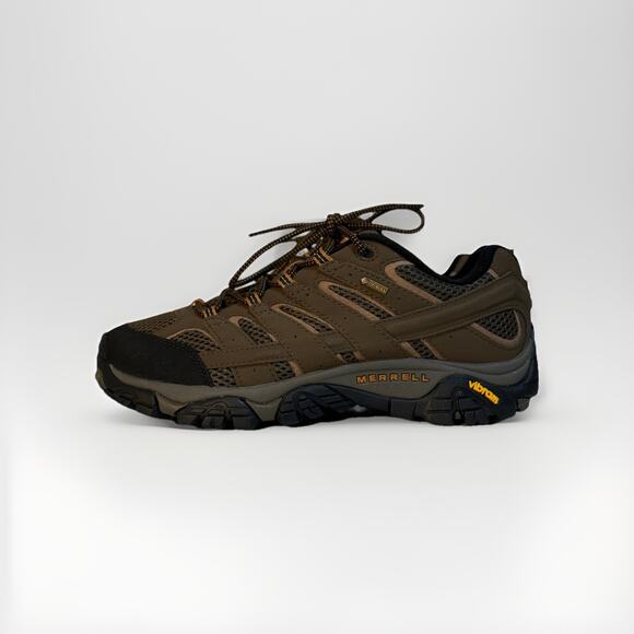 Merrell Moab 2 GTX Gore-Tex Men’s 8 Hiking Shoes Vibram Waterproof Walnut Brown - Picture 1 of 14